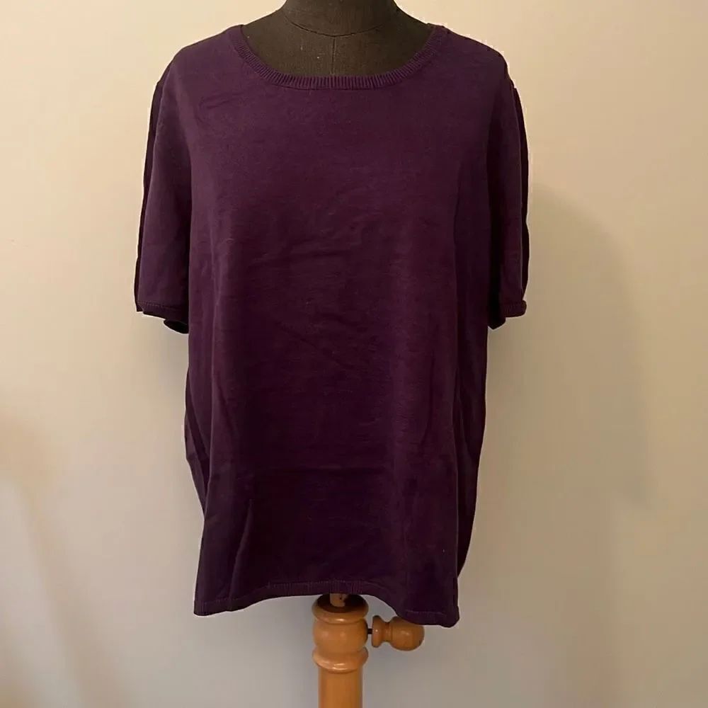 Draper's & Damon's Women's Knitted Short Sleeves Sweater